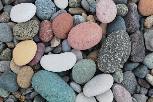 Pebbles on the beach. Batumi. Georgia.