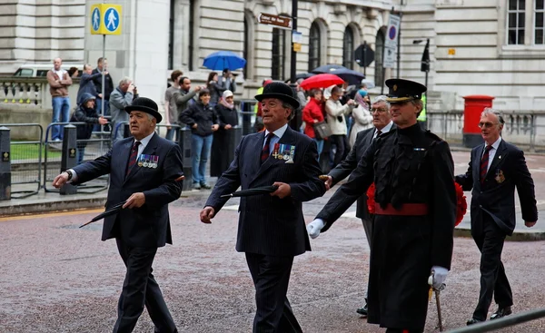 退伍军人游行。伦敦。英国. — 图库照片