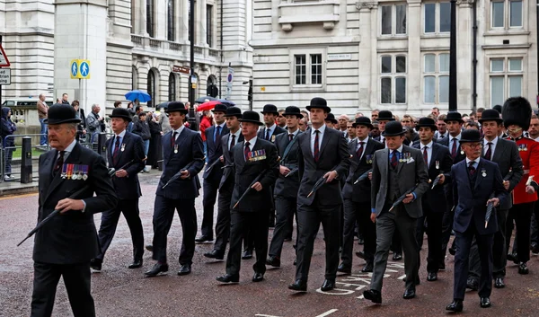Parada weteranów. Londyn. Wielka Brytania. — Zdjęcie stockowe