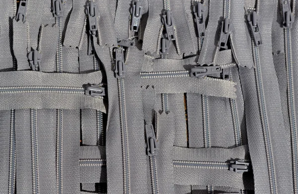 Background gray zipper — Stock Photo, Image