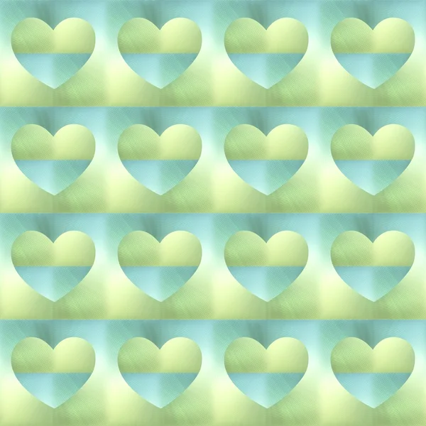 Holographic hearts. seamless background — Stock Photo, Image