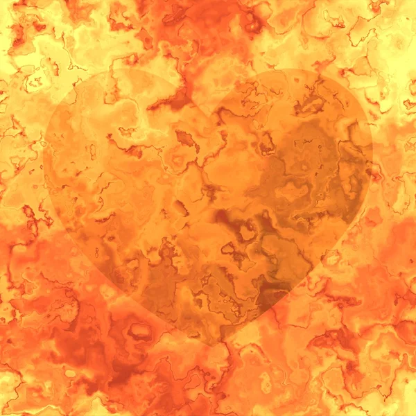 Coração ardente — Fotografia de Stock