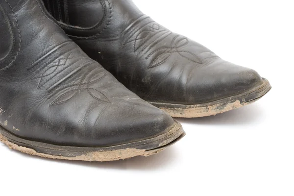 stock image Old dirty cowboy boots