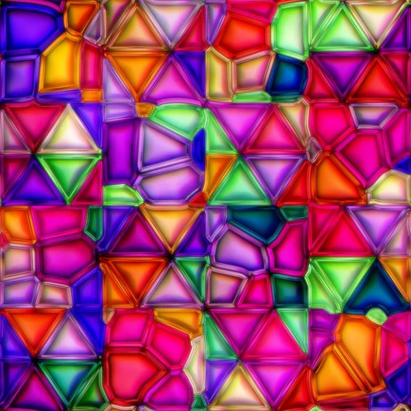 Vidro colorido multicolorido — Fotografia de Stock