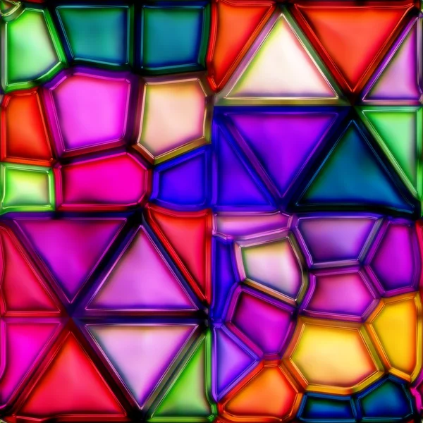 Meerkleurige gebrandschilderd glas — Stockfoto