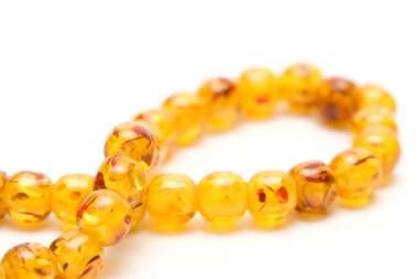 Amber beads clipart