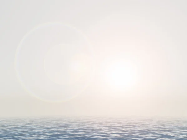 Mistige zee — Stockfoto