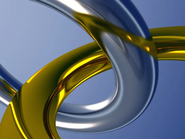 Due anelli metallici — Foto Stock