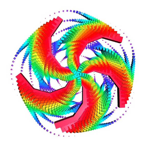 Arco iris. Ilustración 3D abstracta . —  Fotos de Stock