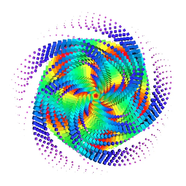 Ουράνιο τόξο. αφηρημένη 3d απεικόνιση. — Φωτογραφία Αρχείου