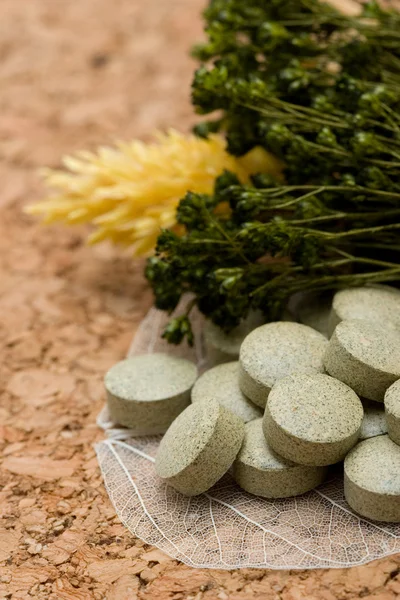 Herbal tablets — Stock Photo, Image