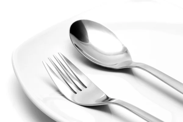 Fork and spoon Stock Image