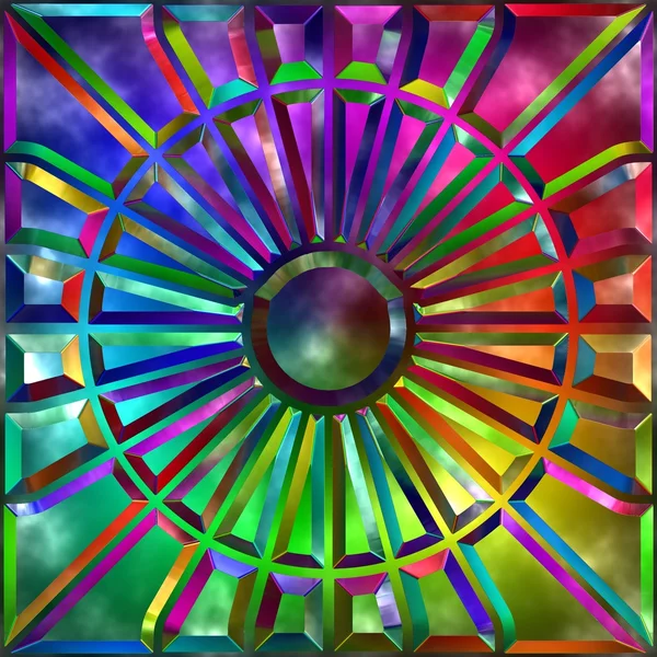 Разноцветное стекло — стоковое фото