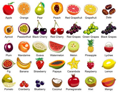 35 Fruits icons