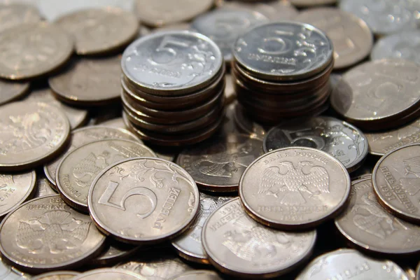 Pět rublů mince — Stock fotografie