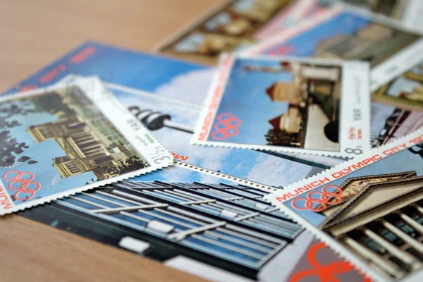 stock image Stamps about Munich