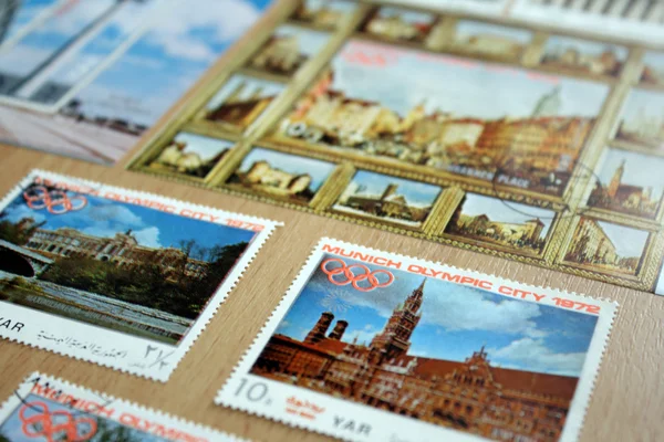 stock image Stamps about Munich