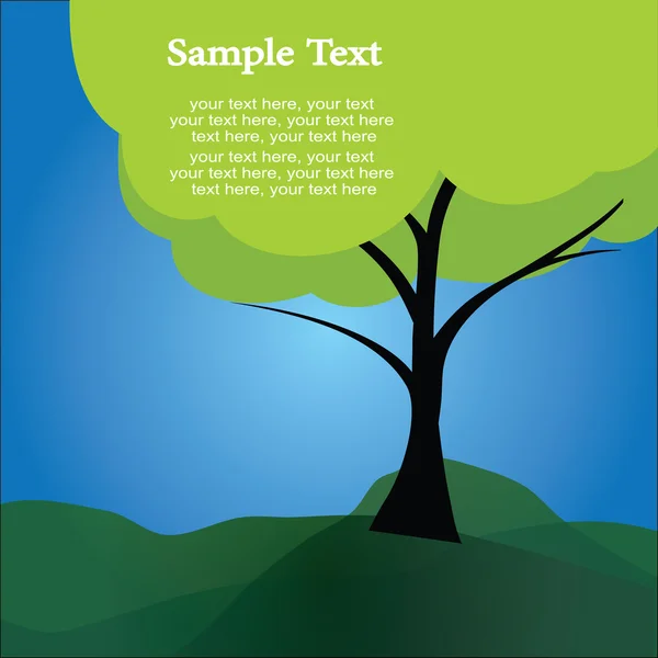Κείμενο δέντρο — Διανυσματικό Αρχείο