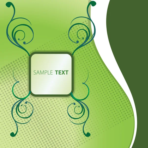 Groene tekstvak — Stockvector
