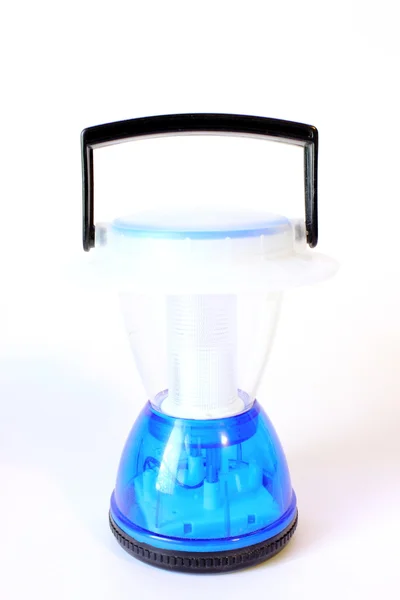 Lanterna azul de plástico — Fotografia de Stock