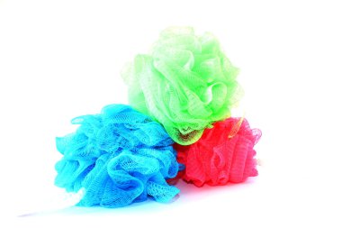 Different Colored Loofahs clipart