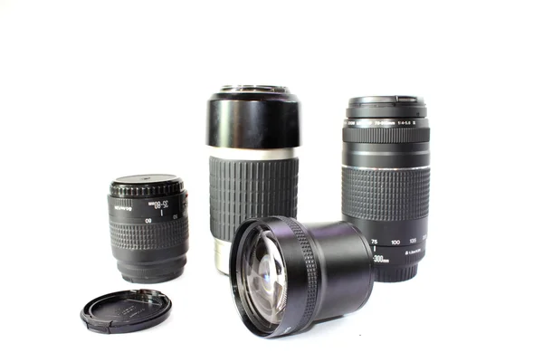 Farklı kamera lensler — Stok fotoğraf