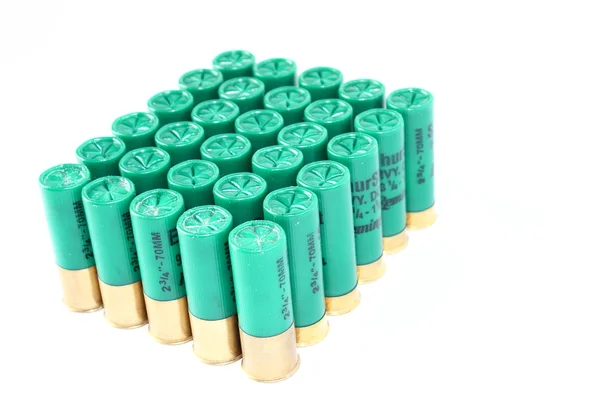 12 Conchas de espingarda de calibre — Fotografia de Stock