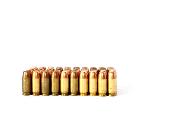 Celoplášťová 380 pistole munice — Stock fotografie