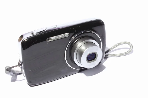 Zwarte digitale camera — Stockfoto