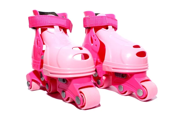 Roze rolschaatsen — Stockfoto