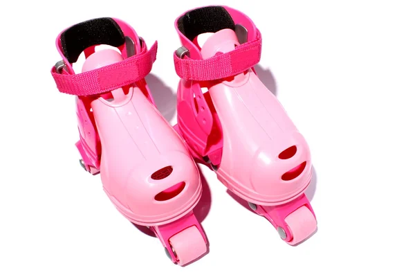 Roze rolschaatsen — Stockfoto