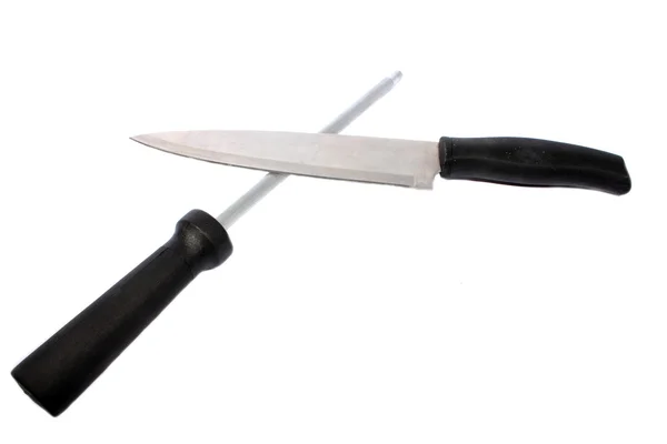 ナイフの研ぎ方 — ストック写真
