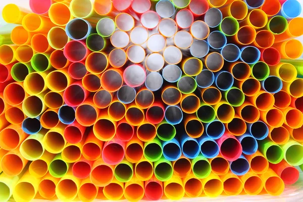 stock image Multicolored Straws