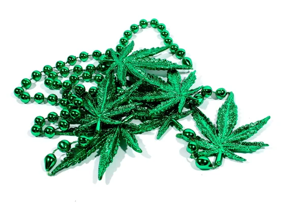 Marijuana mardi gras-pärlor — Stockfoto