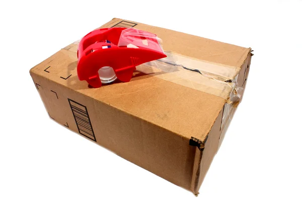 Stock image Shipping Box and Packing Tape