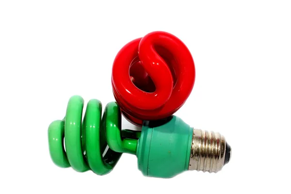 Christmas CFL Bulbs — Stock Photo, Image