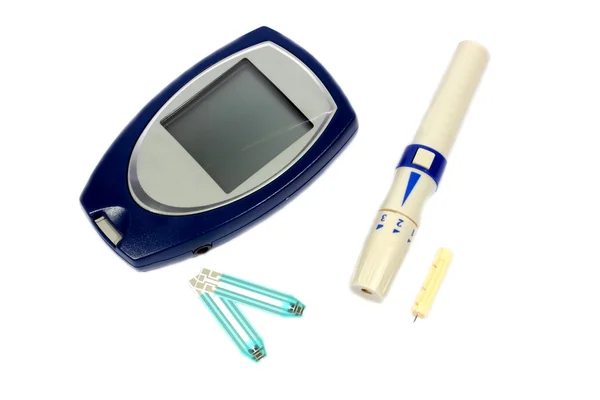 Diabetes-Testkit — Stockfoto