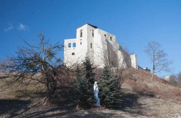 Le rovine del castello di Kazimierz Dolny, Polonia — Foto Stock