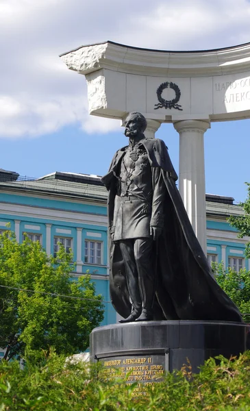 Monument till alexander ii, Moskva — Stockfoto
