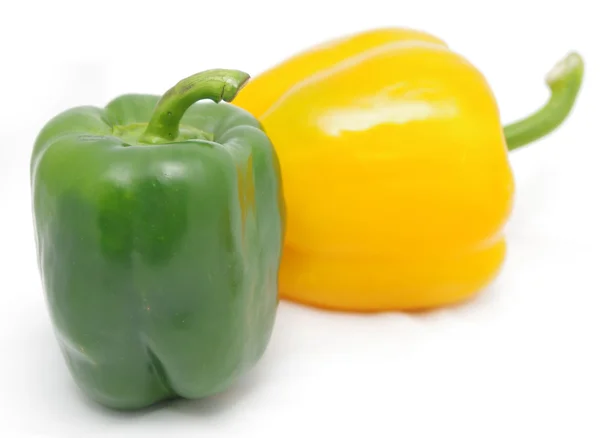 Gele en groene peper — Stockfoto