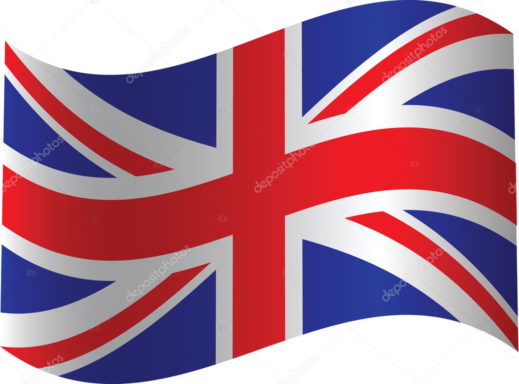 UK waved flag