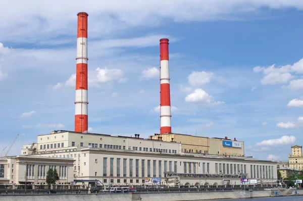 Stock image Heat station in Moscow