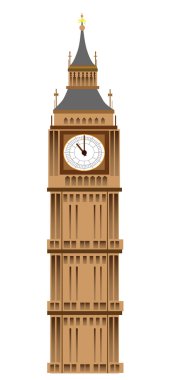 Big Ben tower illustration isolated clipart