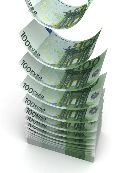 Euro em queda — Fotografia de Stock