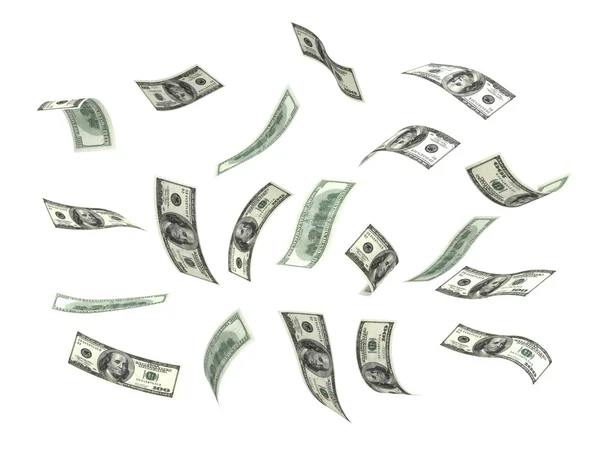 Fliegendes Geld (Dollar) — Stockfoto