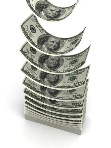 Pilha de Dólar — Fotografia de Stock