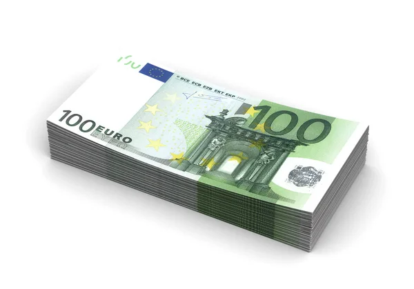 Pile d'euros — Photo