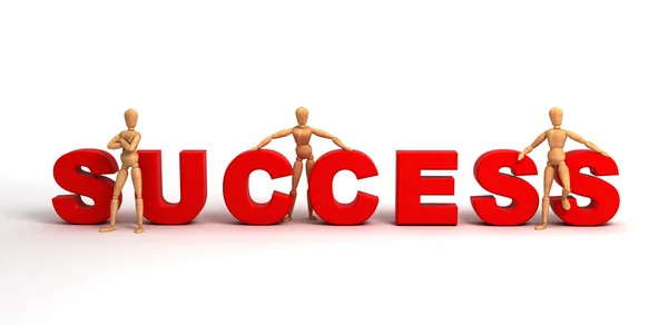 Success (With clipping path) — Stock Photo, Image