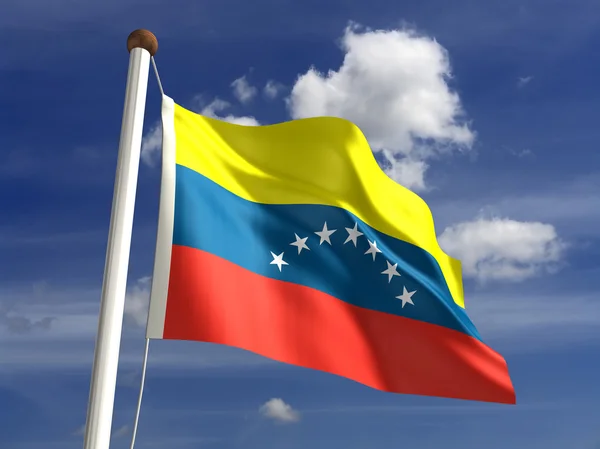 Σημαία της Βενεζουέλας (με διαδρομή αποκοπής) — Φωτογραφία Αρχείου