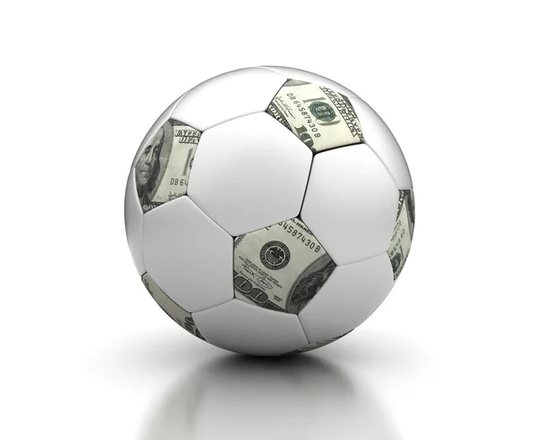 Geld & Fußball — Stockfoto